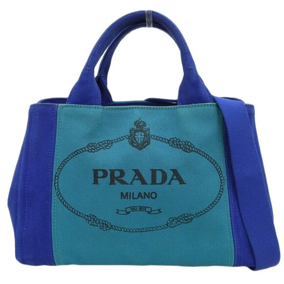 PRADA Blue Tote Bag - Picture 1 of 7
